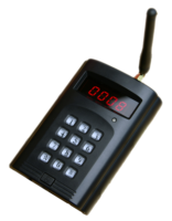 Système de téléavertisseur sans fil pour restaurant, 10 téléavertisseurs numériques de type sous-verre et 1 émetteur à clavier numérique