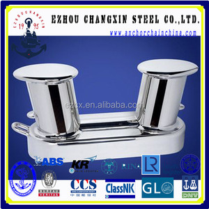 Barco Barco de la <span class=keywords><strong>marina</strong></span> Soldadura De Acero Fundido <span class=keywords><strong>Amarre</strong></span> Inclinado Doble Bitas Bolardo - Product Image 1