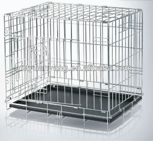 Gabbia per cani pieghevole di sicurezza in metallo acciaio forte bar gabbie per cani con vassoio di plastica - Product Image 2