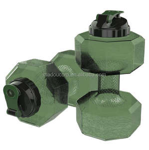 Bouteilles d'eau <span class=keywords><strong>Madou</strong></span> 2,2L Gym sans BPA en forme d'haltère colorées demi-gallon lave-vaisselle et eau bouillante sans danger pour le camping - Product Image 2