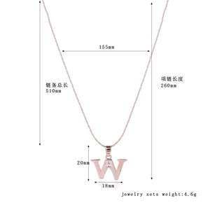 2017 lettre bijoux w collier davinci collier - Product Image 4