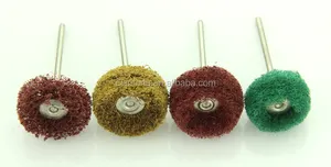 round shape HP shank brush composite polishing scouring pad brush