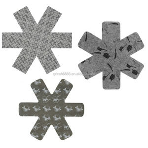 Set da 3/6 Pezzi di Separatori in Tessuto Non Tessuto per <span class=keywords><strong>Pentole</strong></span> e Padelle, Protezioni Antigraffio per Tavolo, Tovagliette Separatrici per <span class=keywords><strong>Pentole</strong></span> e Padelle, Utensili da Cucina - Product Image 3
