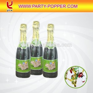 Champagne bottle confeti colorful. Cricle sheet metal - Product Image 3