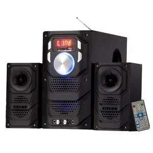 Hot Sell 2.1 CH Hifi Stereo Home Theater System with Remote Control Wireless Multimedia Bluetooth Speakers