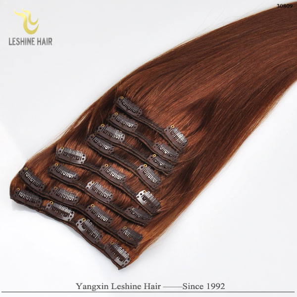 Top Qualité En Gros 100% Remy Clip Dans Extension de Cheveux Humains