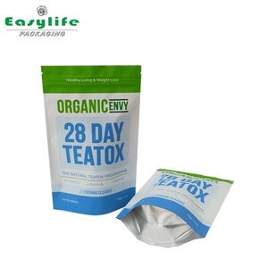 Biodegradable personalizado acabado <span class=keywords><strong>mate</strong></span> bolsas de pie bolsa de té <span class=keywords><strong>con</strong></span> la cremallera - Product Image 3