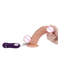 Consolador médico grande y grueso de Pvc, erección de coronarias con bola, Consolador de glande Rosa tierno para mujer, vibrador, Juguetes sexuales para mujer