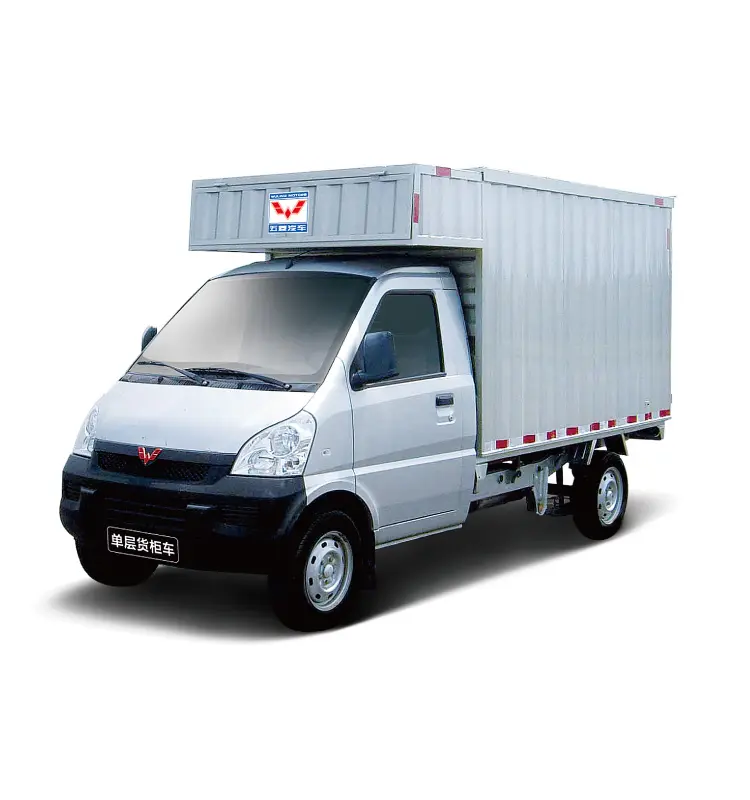 Wuling light duty 1200cc gasoline dry box van truck on sale