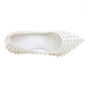 Custom Private Label <span class=keywords><strong>eleganti</strong></span> rivetti bianchi in pelle sintetica 10cm tacchi a spillo <span class=keywords><strong>scarpe</strong></span> da donna - Product Image 4