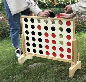 Natuur Hout Sluit 4 Sluit Vier Game Houten Tafel Party Games Vier In Een Rij Educatief Speelgoed