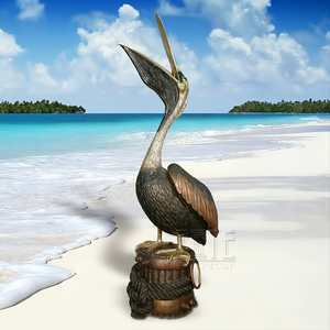 В натуральную величину, латунная статуя Пеликана из бронзы, скульптура - Product Image 4
