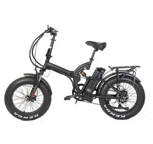 Bicicleta eléctrica plegable de 20 pulgadas, suspensión completa de neumáticos anchos, 48v, 250w, 500w, aprobada por la <span class=keywords><strong>CE</strong></span> en15194 - Product Image 2