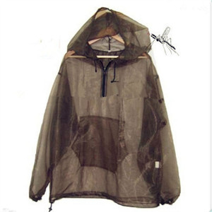 Veste à capuche en maille anti-moustiques unisexe, vêtements anti-insectes avec poche, <span class=keywords><strong>protection</strong></span> contre les moustiques pour la chasse, le camping, la pêche, les activités de plein air - Product Image 4