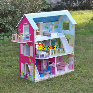 Plans de maisons de poupées en bois pour la vente en gros, 2016, adorables plans de maisons de poupées en bois pour enfants, meilleurs plans de maisons de poupées en bois W06A169 - Product Image 5