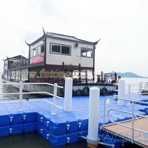 Pontón flotante de plástico, muelle flotante modular, fabricante