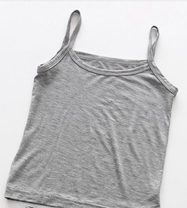 <span class=keywords><strong>Canottiera</strong></span> per Bambine con Spalline Sottili, Maglietta <span class=keywords><strong>Intima</strong></span> Tinta Unita per Ragazze Adolescenti - Product Image 2