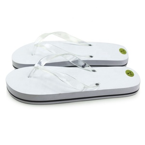 Trong Suốt Rõ Ràng Flip Flops Pvc Dây Đeo Mùa Hè Dập Nổi Lady Trắng Đồng Bằng Dép Sole Bãi Biển Die Cắt Flip Flop Phụ Nữ - Product Image 3