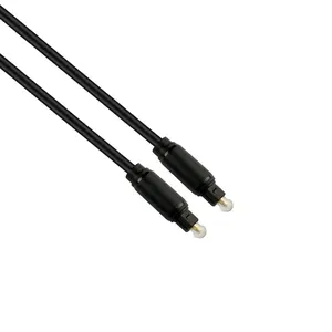 Kabel TosLink audio kualitas tinggi kabel serat toslink Audio optik Digital panjang kustom 24K kabel optik toslink berlapis emas