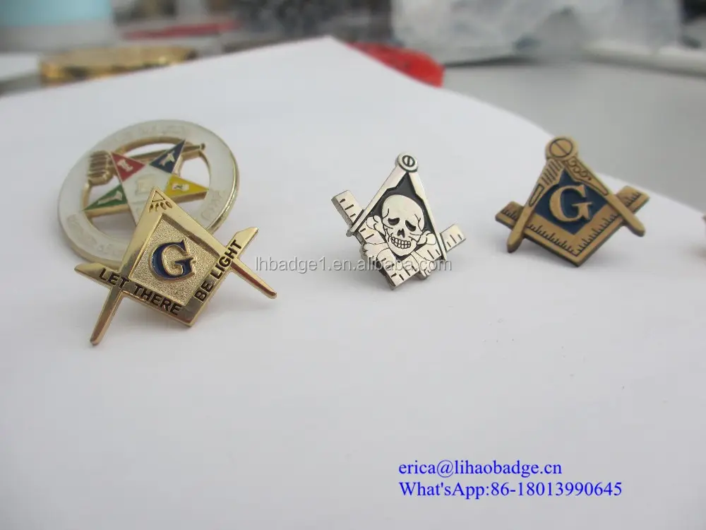 Wholesale Masonic Items, Custom Masonic Lapel Pin, Masonic Badges