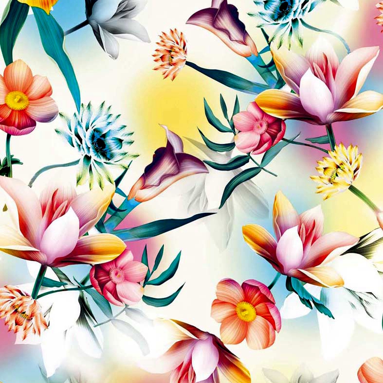 Полиэфирная ткань с индивидуальным дизайном, эластичная атласная ткань