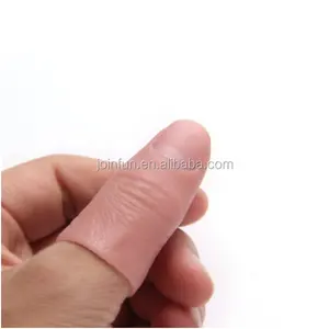 Juguete de vinilo hecho a medida de Punta del pulgar suave dedo falso truco de magia pulgar
