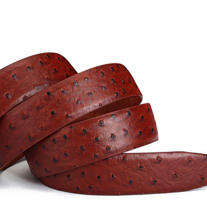 Cinturones Automáticos <span class=keywords><strong>de</strong></span> Cuero Genuino con Hebilla y Cubierta <span class=keywords><strong>de</strong></span> Cuero <span class=keywords><strong>de</strong></span> 3.5cm <span class=keywords><strong>de</strong></span> Ancho, Diseño <span class=keywords><strong>de</strong></span> Rayas <span class=keywords><strong>de</strong></span> <span class=keywords><strong>Avestruz</strong></span>, Cinturones Automáticos Personalizados al por Mayor - Product Image 5