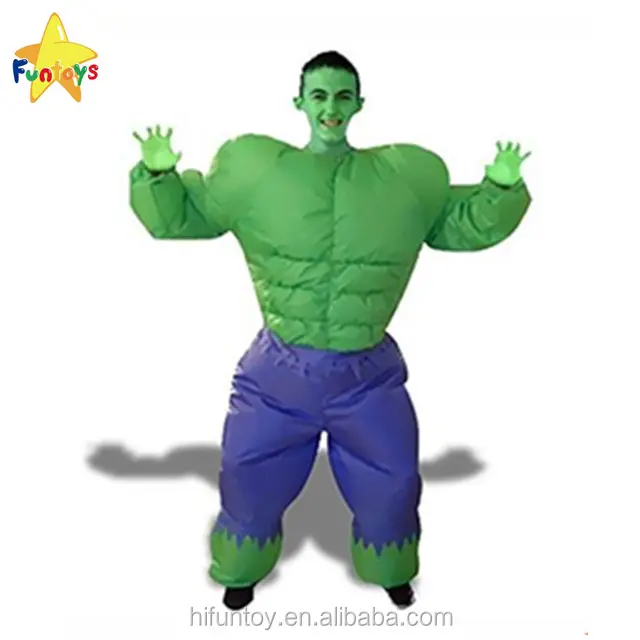 Funtoys CE al aire libre inflable súper héroes Hulk traje de traje