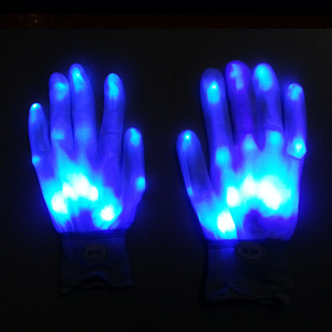 Meilleurs Cadeaux pour Enfants Adultes Led Gant Lumineux Cadeau de Noël Halloween Coloré Glitter Gants Arc-en-ciel Glitter LED Gants - Product Image 3