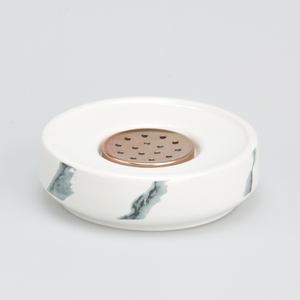 In Stock Yellow Sand Polyresin Rectangle Soap Dish - Product Image 2