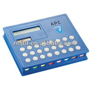 Alta Qualidade Custom Sticky <span class=keywords><strong>Note</strong></span> <span class=keywords><strong>Calculator</strong></span> Loose Leaf Feature Promoção Gift Item