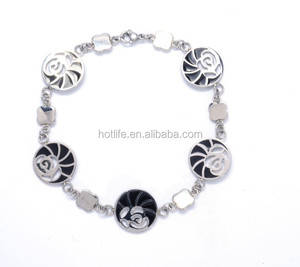 <span class=keywords><strong>Alex</strong></span> et ani conception 316L en acier inoxydable montre bracelet avec flottante charme médaillon - Product Image 2