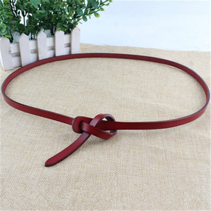 Personnalisé <span class=keywords><strong>Sans</strong></span> Boucle Noeud papillon Marron Femme <span class=keywords><strong>Ceintures</strong></span> Maigres pour Vêtement - Product Image 5
