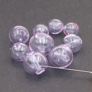 Perles rondes de <span class=keywords><strong>verre</strong></span> 4mm, 8mm/10mm/12mm/14mm/16mm, bijoux ajourés <span class=keywords><strong>en</strong></span> <span class=keywords><strong>verre</strong></span> soufflé, pour Bracelet, arôme, huile essentielle - Product Image 1