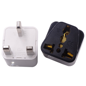 Konverter Steker Adaptor Daya AC <span class=keywords><strong>Usa</strong></span>/Aus/Eropa/Tiongkok/India Ke UK Colokan Perjalanan <span class=keywords><strong>Universal</strong></span> dengan Soket/Tidak Terkubur