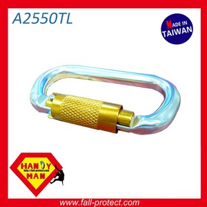 Mosquetón de aluminio con cierre giratorio en forma de O - Product Image 3