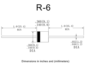 Paket R-6 <span class=keywords><strong>20</strong></span> <span class=keywords><strong>Amp</strong></span> 45V Dioda Schottky 20SQ045