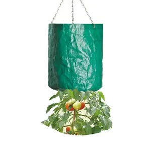 Wholesale Plastic Upside Down Garden Vegetable Grow Bags Hanging Upside Tomato Growing Planters