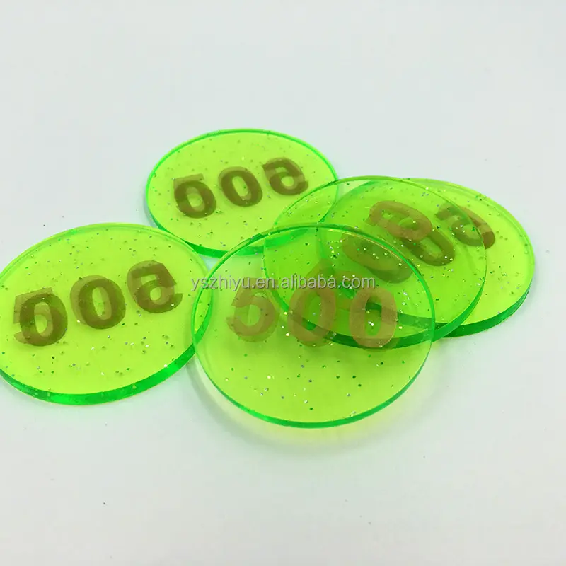 2016 дешевые тисненые гравированные Пластиковые акриловые монеты с пользовательским логотипом