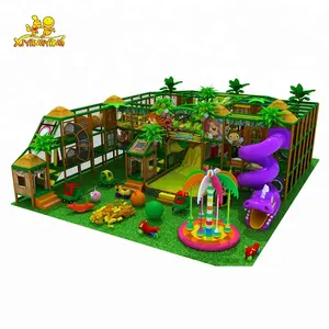 儿童公园丛林主题室内游乐场设备儿童游戏软室内丛林健身房儿童室内游乐场