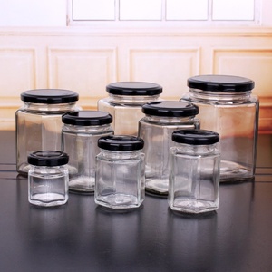 45ml 85ml 100ml 180ml 280ml 380ml 500ml 730ml hình lục giác mật ong mứt Dưa Chua lọ thủy tinh với Twist Off vít nắp - Product Image 2