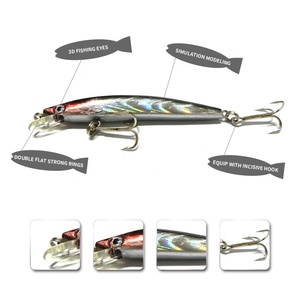 Hengjia Großhandels preis Köder Salzwasser Elritze 8cm 5g Angel köder - Product Image 5