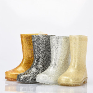 Customized New Style Hot Selling Waterproof <strong>Kids</strong> Fashionable Transparent Glitter PVC Children <strong>Rain</strong> <strong>Boots</strong> - Product Image 3