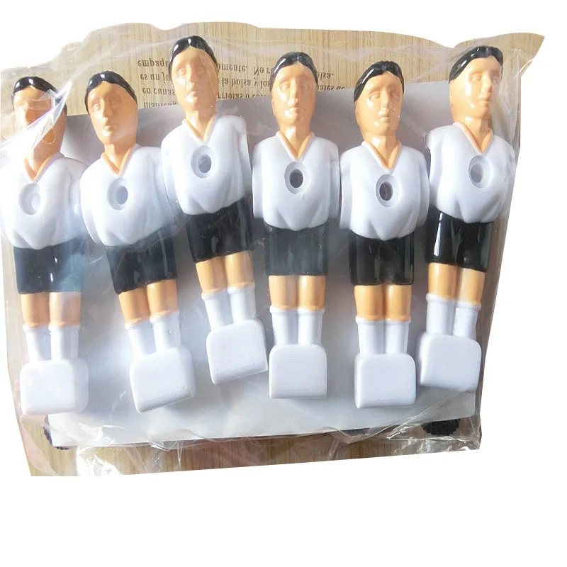 22 pcs foosball men 5/8'' baby foot soccer table players white+yellow