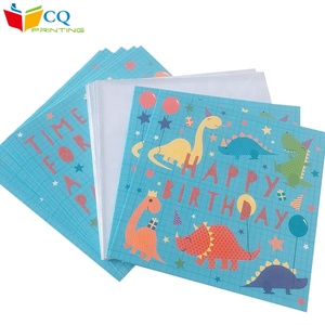 Giá rẻ tùy chỉnh <span class=keywords><strong>in</strong></span> ấn tuyệt vời Fancy giấy chúc mừng sinh nhật thẻ với biểu tượng cá nhân - Product Image 5