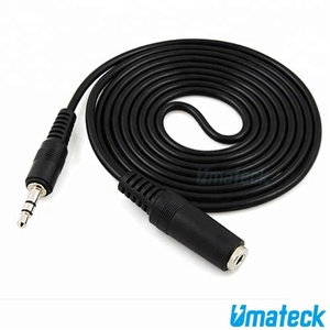 Câble d'extension audio auxiliaire 3.5mm, câble stéréo mâle vers prise audio femelle 3.5mm pour utilisation d'extension de <span class=keywords><strong>casque</strong></span> et d'écouteurs - Product Image 1