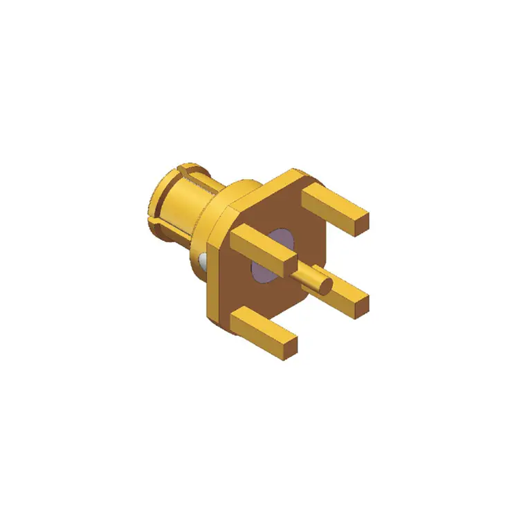 Connecteur Coaxial RF femelle SMP avec microbande pour PCB