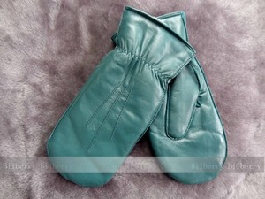 Señora Bebé <span class=keywords><strong>Manopla</strong></span> Invierno Guantes <span class=keywords><strong>de</strong></span> Cuero <span class=keywords><strong>de</strong></span> piel <span class=keywords><strong>de</strong></span> Cabra Genuina - Product Image 1