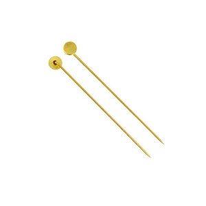 Oro / plata / rodio plateó la broche del pin broche de aguja - Product Image 1