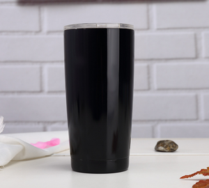 Prix d'usine, logo personnalisé, cadeaux promotionnels, grande capacité, tasse isotherme sous vide pour voiture, 20 oz, en acier inoxydable avec couvercle - Product Image 2